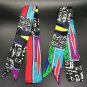 2PCs Silk Like Twilly scarf, Handbag Handle Wrap Purse Scarves Hair Bow Ribbon
