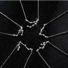 Birthday 925 Silver Zodiac Constellation Necklace Horoscope Astrology Monthly
