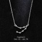 Birthday 925 Silver Zodiac Constellation Necklace Horoscope Astrology Monthly