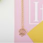 Fashion Lotus Flower Silver Gold Black Necklace Modern trendy jewelry