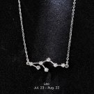 LEO 7/23-8/22-BIRTHDAY NECKLACES 925 SILVER ZODIAC CONSTELLATION CZ MONTHLY