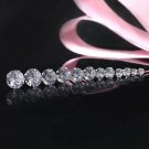 925 Solid Silver CZ Stud Earrings Round Small large Cubic Zirconia Multi Size