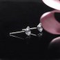 925 Solid Silver CZ Stud Earrings Round Small large Cubic Zirconia Multi Size