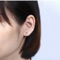 925 Solid Silver CZ Stud Earrings Round Small large Cubic Zirconia Multi Size