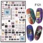 Nail Wraps Art Transparent Stickers Letters Word Decals Tips Holidays BUY 3 GET1