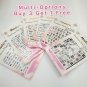 Nail Wraps Art Transparent Stickers Letters Word Decals Tips Holidays BUY 3 GET1