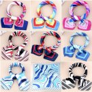 Square Scarf Bandana Neckerchief Head Neck Wrap Scarves Women Silk like Flight