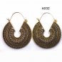 Womenâs Boho Earrings Bronze And Silver Bahamian Round Gold