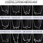 925 Silver Zodiac Constellation Necklace Month Birthday Horoscope Astrology Gift