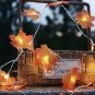 Holiday Christmas Thanksgiving string LED lights Fall Leaves Snowman GingerBread