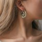 Hoop Jewelry Boho Spiral Swirl Brass Gypsy Earrings Tribal Ethnic Festival India