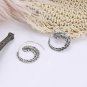 Hoop Jewelry Boho Spiral Swirl Brass Gypsy Earrings Tribal Ethnic Festival India