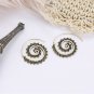 Hoop Jewelry Boho Spiral Swirl Brass Gypsy Earrings Tribal Ethnic Festival India