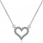 Silver Dainty Charm Pendant Necklace Multi Choices Cubic Zirconia Christmas gift