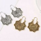Fashion Boho Silver Elegant Vintage Style Tibetan Star Hook Hoop Earrings