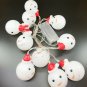 Christmas string LED lights Snowman W/ Christmas hats indoors and outdoors holy