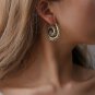 Fashion Earrings Simple Miniture Round Hoop Hook Swirl Drop BUY 2 GET 1