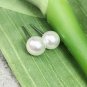 Women Christmas Reindeer Tree Snowflake Silver Pearl Gemstone Stud Earrings