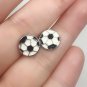 Women Christmas Reindeer Tree Snowflake Silver Pearl Gemstone Stud Earrings