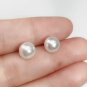 Women Christmas Reindeer Tree Snowflake Silver Pearl Gemstone Stud Earrings