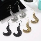Women's Vintage Fashion Boho Gold Silver Tibetan Style Drop Hoop Hook Earrings