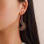 Women's Vintage Fashion Boho Gold Silver Tibetan Style Drop Hoop Hook Earrings