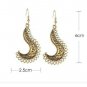 Women's Vintage Fashion Boho Gold Silver Tibetan Style Drop Hoop Hook Earrings