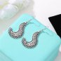Women's Vintage Fashion Boho Gold Silver Tibetan Style Drop Hoop Hook Earrings