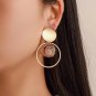 Women's Vintage Fashion Boho Gold Silver Tibetan Style Drop Hoop Earrings