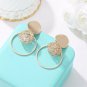 Women's Vintage Fashion Boho Gold Silver Tibetan Style Drop Hoop Earrings