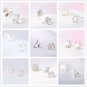 Fashion Solid 925 Sterling Silver Gold Studs Mul-Options Elegant Earrings New