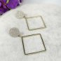 Silver Women Simple Geometric Ear Drop Dangle Boho Tassel Earrings Fashion