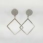 Silver Women Simple Geometric Ear Drop Dangle Boho Tassel Earrings Fashion