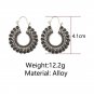 Women Boho Tibetan Heart Earrings Drop Dangle Silver Hook Gifts--BUY 2 GET 1