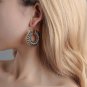 Women Boho Tibetan Heart Earrings Drop Dangle Silver Hook Gifts--BUY 2 GET 1