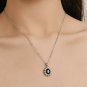 Woman Wedding Jewelry Set Oval Sapphire CZ stone statement Necklaces Earrings