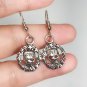HALLOWEEN DANGLE EARRINGS SILVER HOOK SPOOKY SKELETON-BUY 2 GET 1