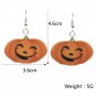 THANKSGIVING DANGLE EARRINGS SILVER HOOK PUMPKIM JACKIE-O-LANTERN-BUY 2 GET 1