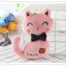 Xmas Girls Gift Cute Stuffed Plush Kitty Cat Bunny Backpack Decoration KeyChain