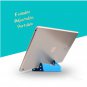 Black-Phone holder Plastic V Shape Adjustable Portable Foldable Flat Supporter