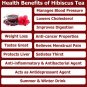 Bioprogramme 100% Natural Hibiscus Tea 20tea bags X1.5gr Lowers Blood Pressure