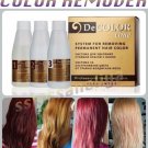 De COLOR time A system for removing color from permanently dyed hair Amonia free