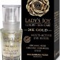 Lady's Joy 30ml Multiactive Eye Elixir 24K Gold & Bulgarian Rose Oil 96% Natural