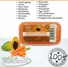 Milva Herbal Soap Carrot & Papaya Extract 60gr Antioxidant + UV-Protect Anti-Age