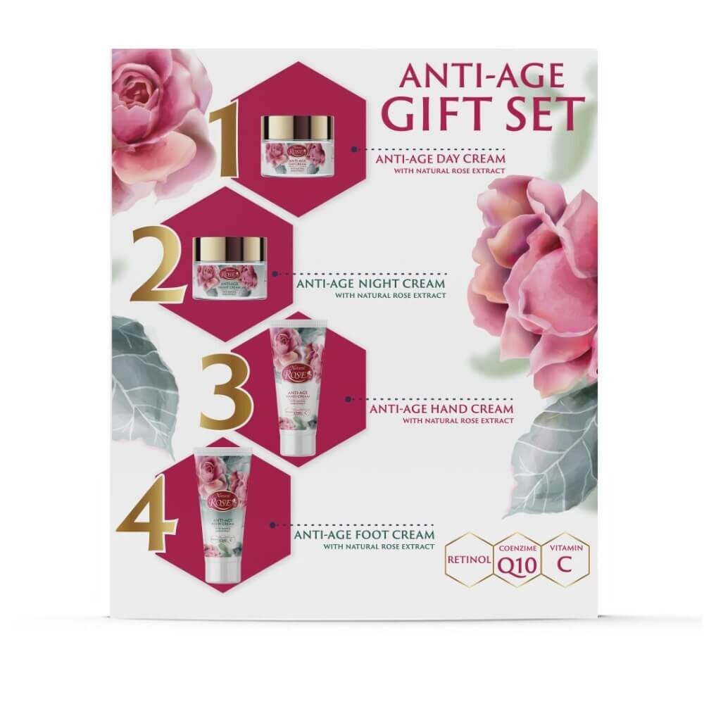 Anti-age gift set Retinol, Q10, Vit C , Hand , Foot , Day & Night face creams