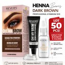 LOT OF 50 pcs Dark brown REVERS Cosmetics HENNA FOR EYEBROWS