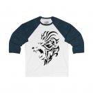 EW 86 Athletic Lion Unisex 3/4 Sleeve Baseball Tee