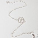 Silver peace bracelet
