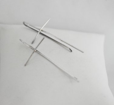 Silver earrings