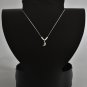 Silver moon necklace